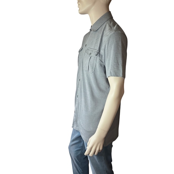 Banana Republic Button Front Shirt Short Sleeve Textured Knit NWT - Picture 7 of 16